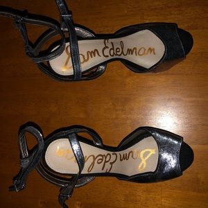 Sam Edelman Silver Strappy Heels